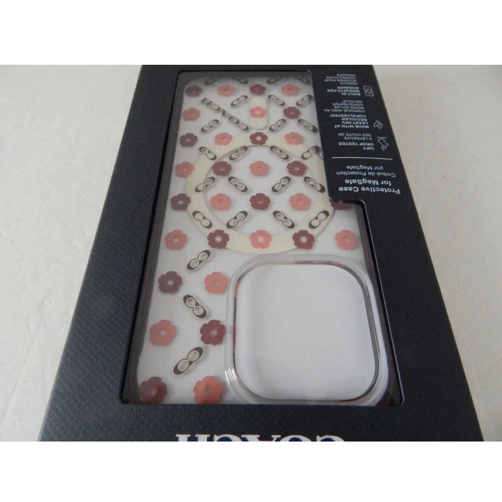 Coach New York Protective Case‎ with Magsafe For iPhone 15 Pro Clear/Multi NWT